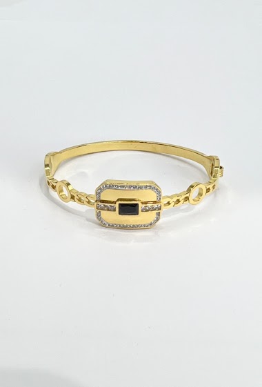 Grossiste Aliya Bijoux - Bracelet jonc rectangle