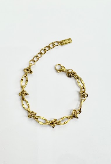 Grossiste Aliya Bijoux - Bracelet maille noeud losange