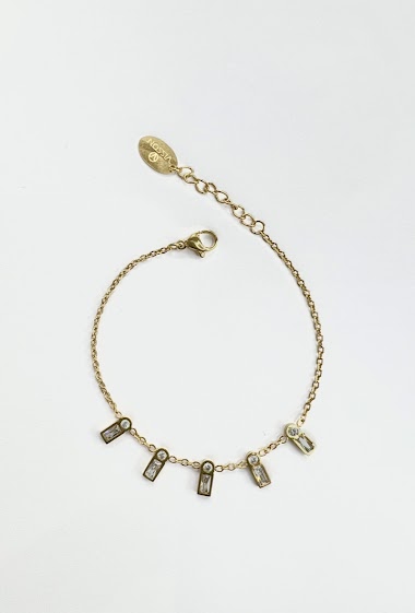 Grossiste Aliya Bijoux - Bracelet rectangle coloré