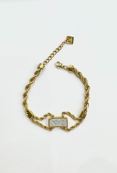 Grossiste Aliya Bijoux - Bracelet rectangle oriental