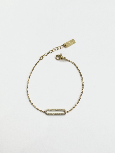 Wholesaler Aliya Bijoux - Rectangle necklace