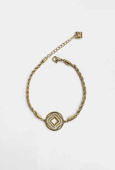 Grossiste Aliya Bijoux - Bracelet  rond carré