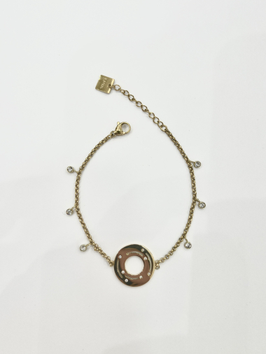 Grossiste Aliya Bijoux - Bracelet rond strass