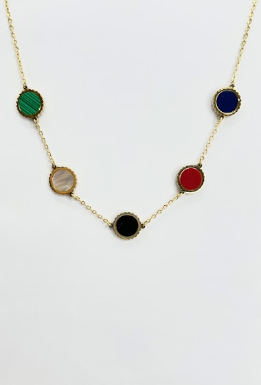 Großhändler Aliya Bijoux - 5 runde Halskette