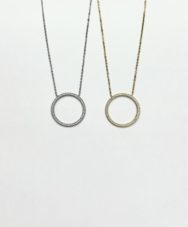 Wholesaler Aliya Bijoux - Round circle necklace