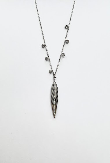 Großhändler Aliya Bijoux - Blatt-Halskette
