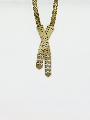 Wholesaler Aliya Bijoux - Leaf necklace