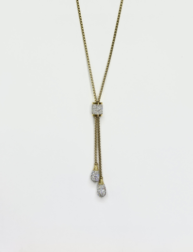 Großhändler Aliya Bijoux - Abgerundete rechteckige Halskette