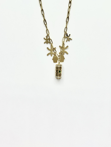 Wholesaler Aliya Bijoux - Berber hand lantern necklace