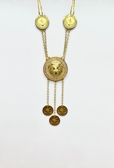 Wholesaler Aliya Bijoux - Lion necklace