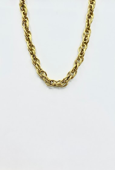 Wholesaler Aliya Bijoux - Large mesh necklace