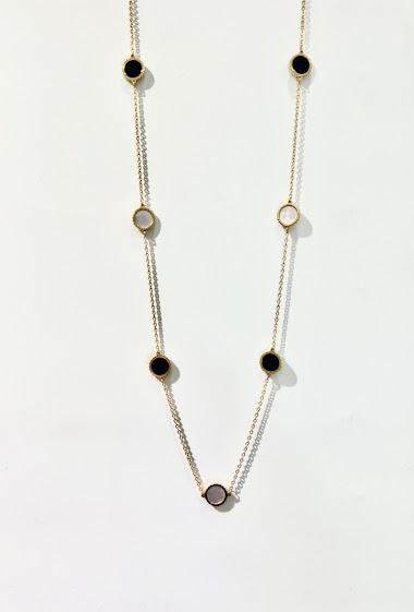 Großhändler Aliya Bijoux - 7 runde lange Halskette