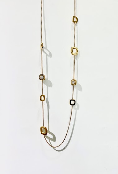 Wholesaler Aliya Bijoux - Square necklace