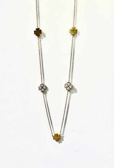 Wholesaler Aliya Bijoux - Clover necklace