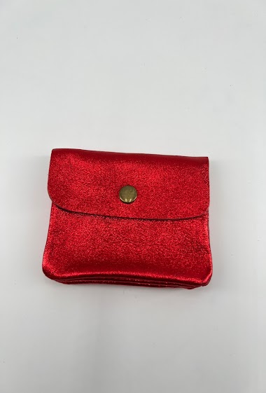 Wholesaler ALIZE PARIS - Colorful iridescent shiny leather purse