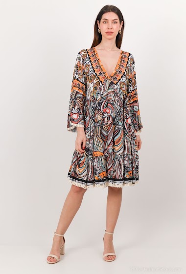 Wholesaler ALLEN&JO - Printed dress