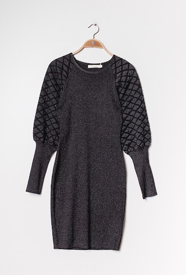 Wholesaler Allyson - Shiny knit dress