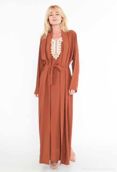 Wholesaler ALYRA - ABAYA - Abaya dress + kimono 2 in 1