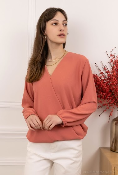 Grossiste Alyra - Blouse coupe portefeuille