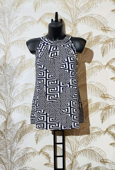Wholesaler Alyra - Sleeveless printed blouse