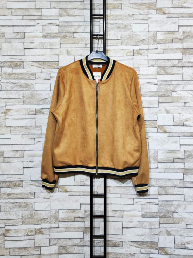 Wholesaler Alyra - Edition suede bomber jacket with pockets