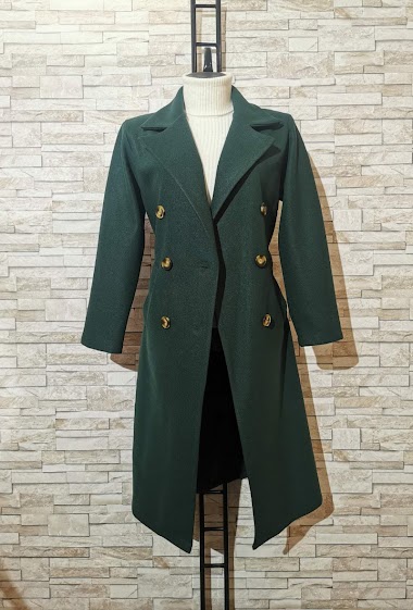 Großhändler Alyra - Langer Mantel mit 6 Knöpfen