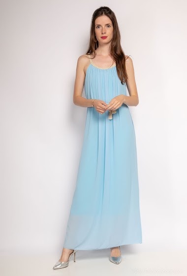 Wholesaler Alyra - Voile dress with lining.