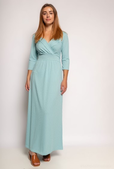 Wholesaler Alyra - Long dress, ribbed effect