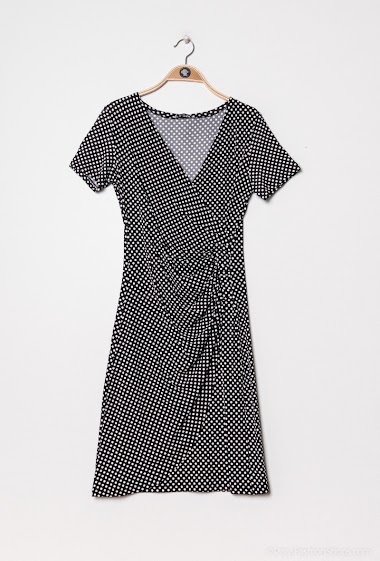 Wholesaler Alyra - Printed wrap dress with wrapover neckline