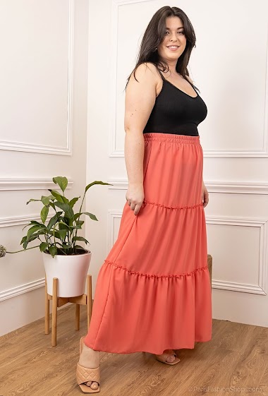 Wholesaler Alison B. Paris - Long skirt in bubble ALISON B. Paris Made In France