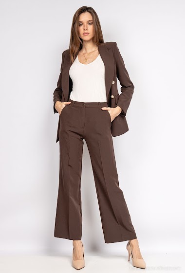 Wholesaler Amy&Clo - Blazer and wide trousers set