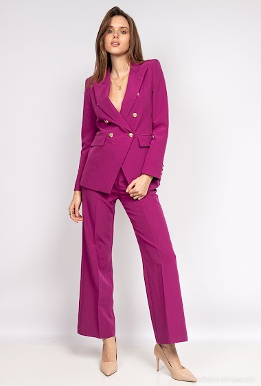 Blazer and wide trousers set