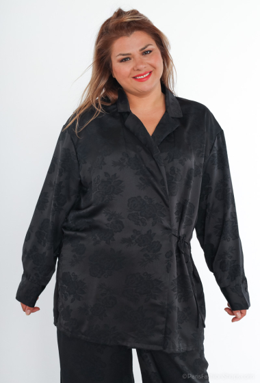 Wholesaler Amy&Clo Grande Taille - Satin blouse