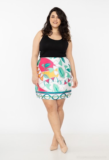 Wholesaler Amy&Clo Grande Taille - Printed skirt