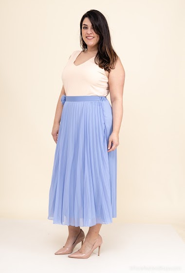 Wholesaler Amy&Clo Grande Taille - Pleated skirt