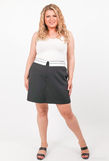 Wholesalers Amy&Clo Grande Taille - Contrast band skort