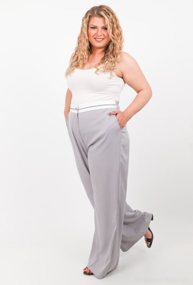 Wholesaler Amy&Clo Grande Taille - Contrasting band pants