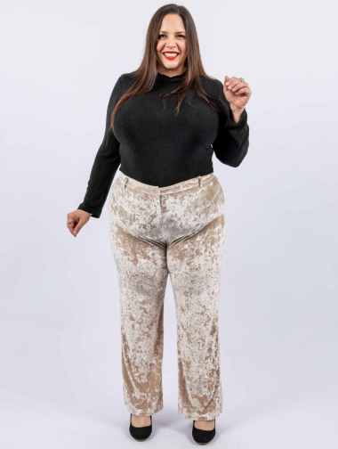 Wholesaler Amy&Clo Grande Taille - Large velvet pants