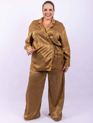 Mayorista Amy&Clo Grande Taille - Pantalones de satén