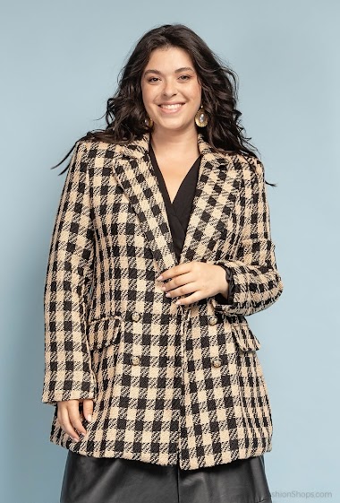 Wholesaler Amy&Clo Grande Taille - Tweed jacket