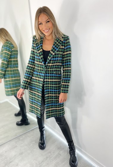 Wholesaler Amy&Clo - Fitted printed coat