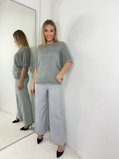 Wholesaler Amy&Clo - Linen effect trousers