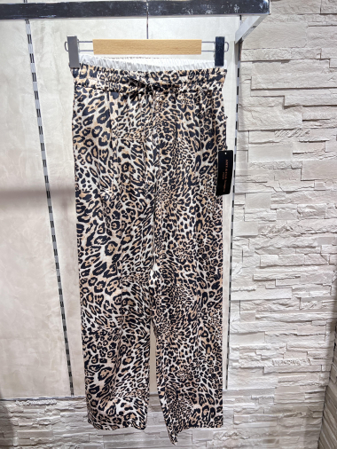Mayorista Amy&Clo - pantalones con estampado de leopardo