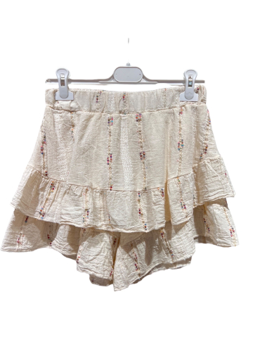 Wholesaler Amy&Clo - Short shorts with ruffles and gold details
