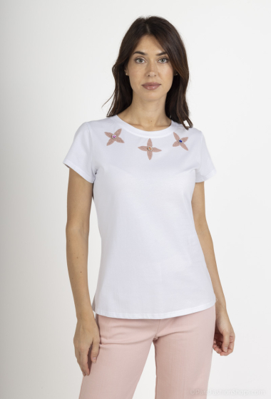 Großhändler Amy&Clo - T-Shirt mit Applikation