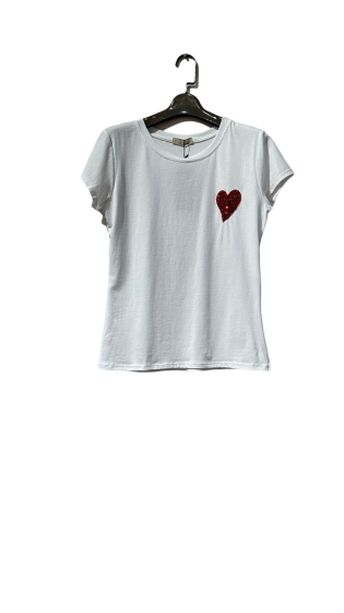 Grossiste Amy&Clo - Tshirt "coeur"