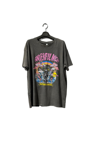 Großhändler Amy&Clo - Verblasstes T-Shirt