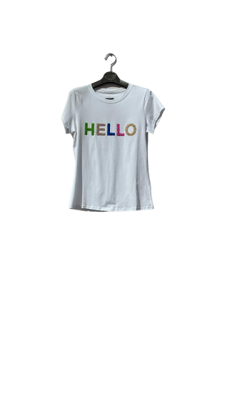 Großhändler Amy&Clo - „Hallo“-T-Shirt