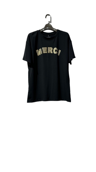 Grossiste Amy&Clo - Tshirt oversize "MERCI"