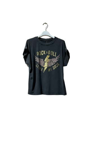 Grossiste Amy&Clo - Tshirt "rock&roll"